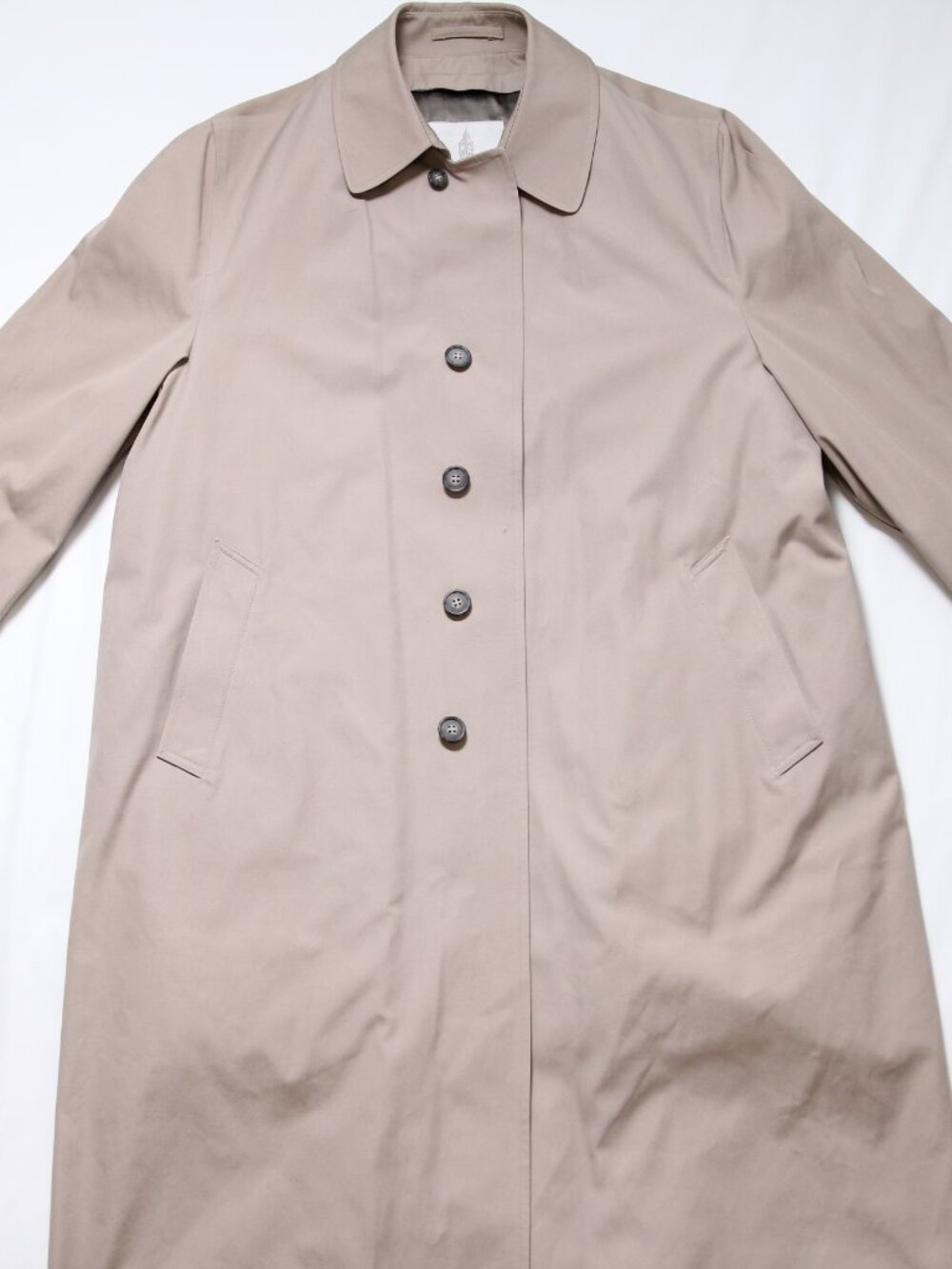 London Fog men's double breasted tan trench coat size 44, New With Tags